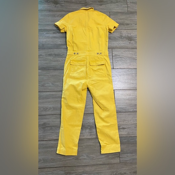 Madewell XXS Yellow Denim Short Sleeve Jumpsuit - Picture 11 of 14